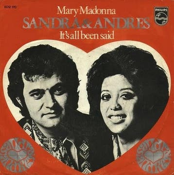 Single - Sandra & Andres - Mary Madonna / Its All Been Said, Verzenden, Nieuw in verpakking