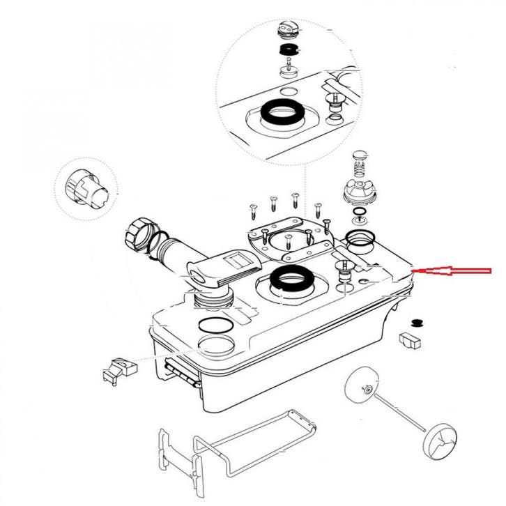 Bovenkant holdingtank, Caravans en Kamperen, Camper-accessoires, Nieuw, Ophalen of Verzenden