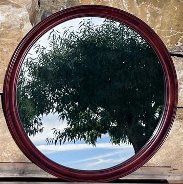 Wandspiegel - Walnoot - 85 cm
