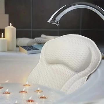 Luxe Badkussen met Nek- en Rugondersteuning - Sterke Zuignap, Verzenden, Nieuw