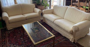 Sofa (2) - Canvas, Hout - Perfetti, Nieuw