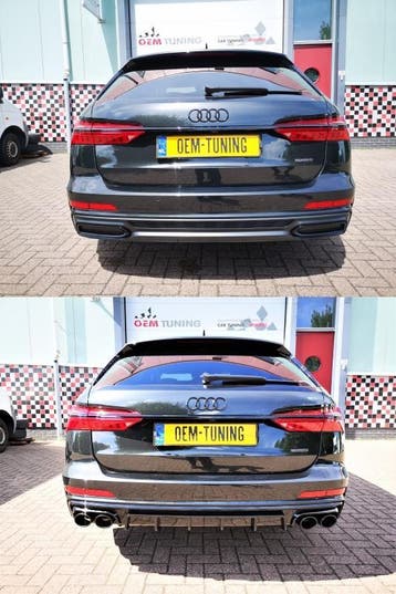A6 S6 c8 Diffuser | hoogglans zwart | 2018 - Heden | sline |, Auto-onderdelen, Carrosserie en Plaatwerk, Mercedes-Benz, Nieuw