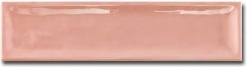 Wandtegel Pamesa Spring Carmin Zalmroze Relieve Glans 7,5x30, Nieuw, 20 tot 40 cm, 10 m² of meer, Wandtegels