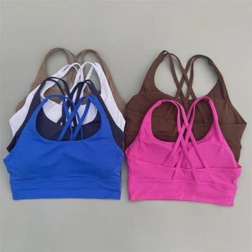Comfortabele Sports BH met Push-Up Effect en Kruisbanden - H, Verzenden, Nieuw