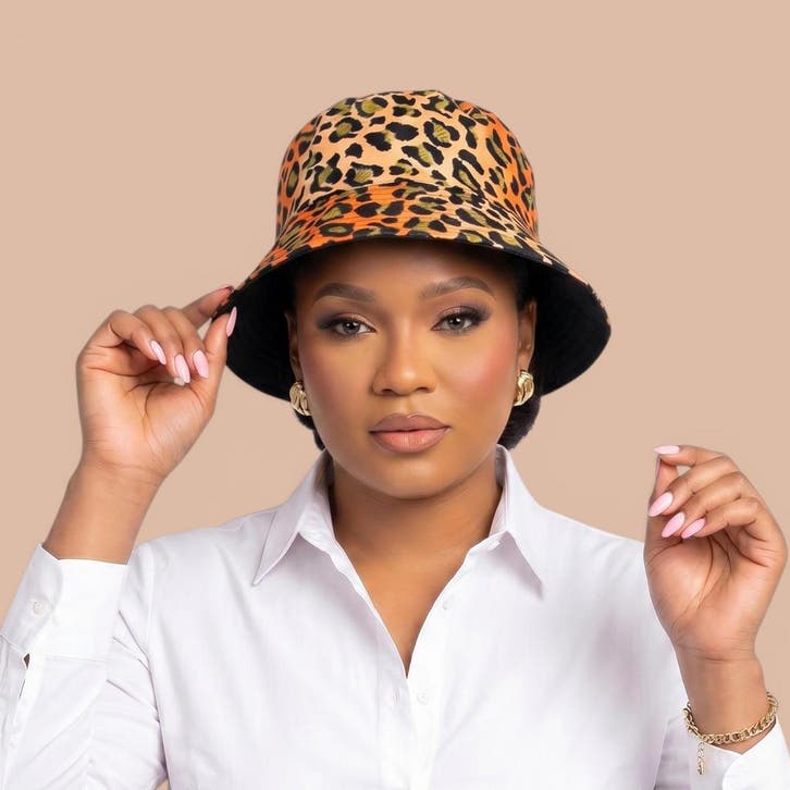 Bucket hat / Vissershoedje met Afrikaanse print - Oranje Per, Kleding | Heren, Hoeden en Petten, Nieuw, Ophalen of Verzenden