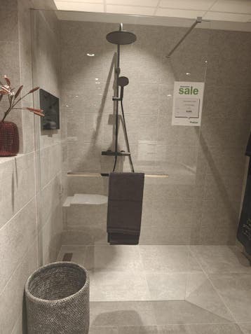 Inloopdouche 120cm helder glas antikalk - 0069, Ophalen, Nieuw, Glas, Douche