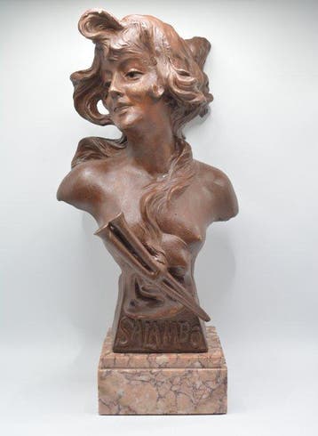Franz Iffland (1862-1935) - Buste, Busto de Salammbô - 35 cm