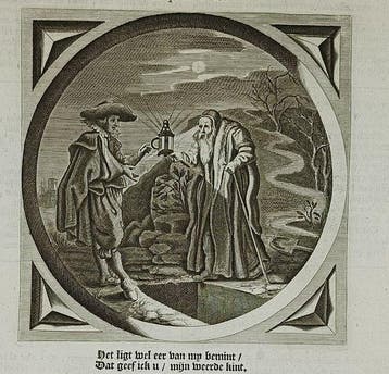 17th century engraving - Adriaen Pietersz van de Venne