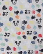 Poplin Katoen Mickey Dots, Nieuw, Overige kleuren