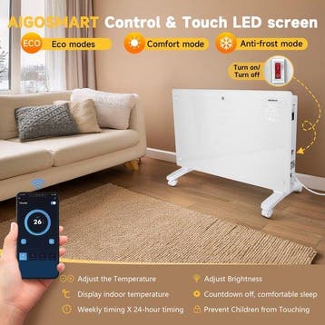 Convectorkachel - Elektrisch - Kachel - Heater - Verwarming, Verzenden, Zo goed als nieuw