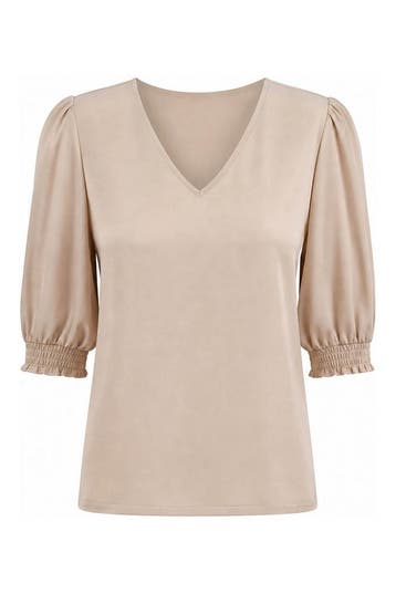 Aaiko Top in maat S Beige, Aaiko, Verzenden, Zo goed als nieuw, Beige