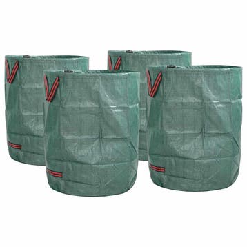 vidaXL Tuinafvalzakken 4 st 300 l Groen Polypropyleen, Verzenden, Nieuw