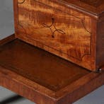 Bibliotheektrapje in mahonie ca 1830 met 2 compartimenten e, Ophalen of Verzenden