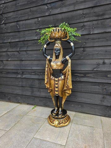 Beeld, XL - Egyptian Goddess Planter - 133 cm - mgo - 2026