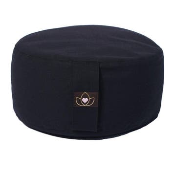 Meditatiekussen eco zwart rond - Lotus, Verzenden, Nieuw
