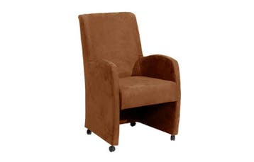 Eetkamerstoel Paulo - eetkamerstoelen - Cognac, Nieuw, Stof