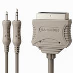 Brandrige RCA / Jack (3.5mm) naar Scart kabel - 5 Meter (Nie, Verzenden, Nieuw