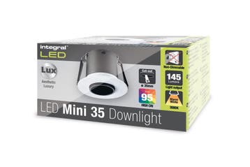 Integral Mini Inbouwspot Mat Wit 3.3W 145lm 3000K 15º Cri.., Ophalen of Verzenden, Nieuw