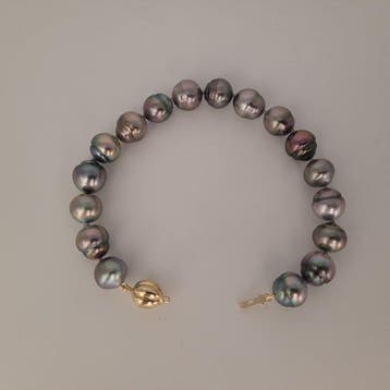 Zonder minimumprijs - Armband - 18 karaat Geel goud Parel, Nieuw