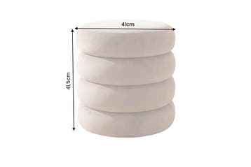 Kruk VOGUE 40cm rond bekleed met opbergruimte velours, Ophalen of Verzenden, Nieuw