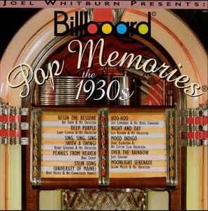 cd - Various - Billboard Pop Memories - The 1930s, Verzenden, Zo goed als nieuw