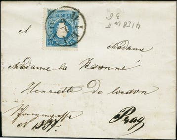 Oostenrijk 1858/1858 - 1.6.1859 ANK 15 Type II 15 KREUZER, Gestempeld