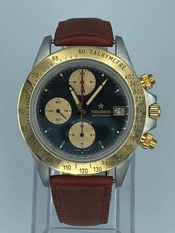Theorein Silverstone cronografo acciaio e oro giallo, Nieuw