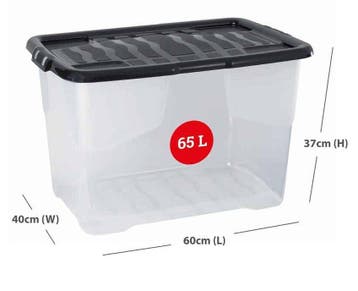 65L Curve Storage Box, Nieuw