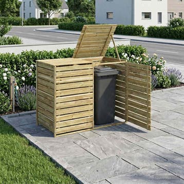 vidaXL Containerombouw voor 2 bakken 240 L Geïmpregneerd, Verzenden, Nieuw