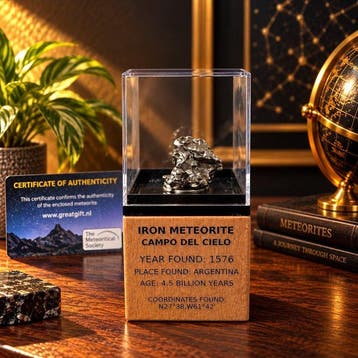 Prachtige Campo Del Cielo ijzer meteoriet - Op mooie sokkel