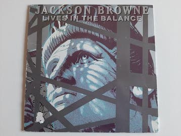 LP gebruikt - Jackson Browne - Lives In The Balance, Cd's en Dvd's, Vinyl | Rock, Verzenden, Zo goed als nieuw, Overige formaten