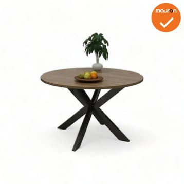 Mauforce Ronde tafel - 120 cm - Stervoet in kleur naar ke..., Vergader- of Presentatieruimte, Ophalen of Verzenden, Gebruikt, Tafel