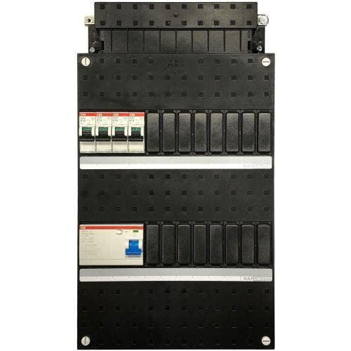 ABB groepenkast 4 groepen, 1 aardlekschakelaar 4-p,, Doe-het-zelf en Verbouw, Elektra en Kabels, Nieuw, Ophalen of Verzenden