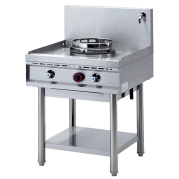Wok | Gasfornuis | 1 Vuur | 13kW | 700x700x800/1100(h)mm, Zakelijke goederen, Verzenden, Nieuw in verpakking