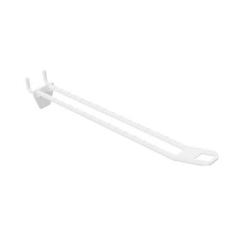 Perfowand Blisterhaak - 20 cm - Dubbel - Wit - Kunststof...
