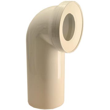 Riko Closet Afvoerbocht - 90 graden - 110mm - Pergamon, Ophalen of Verzenden, Nieuw