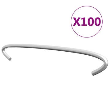 vidaXL Gabionhaken 100 st 15 cm gegalvaniseerd staal, Tuin en Terras, Tuinhekken en Hekwerk, Verzenden, Nieuw