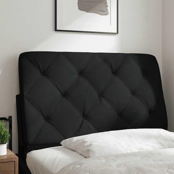 vidaXL Hoofdbordkussen 80 cm stof zwart, Huis en Inrichting, Verzenden, Nieuw, Zwart, Stof