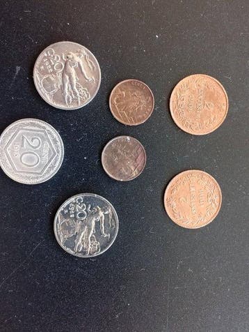 Italië, Koninkrijk Lotto 7 monete - anni vari (Zonder