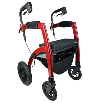 Rollz Motion Performance rollator en rolstoel - Rood M, Diversen, Rollators, Ophalen of Verzenden, Nieuw