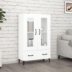vidaXL buffetkast 70x31x115 cm bewerkt hout wit, Verzenden, 100 tot 150 cm, Nieuw, 50 tot 100 cm