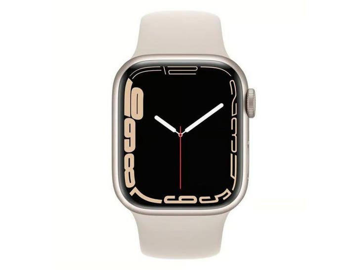 Apple Watch Series 7 - Refurbished - 45mm - Starlight, Sieraden, Tassen en Uiterlijk, Smartwatches, Nieuw, Verzenden