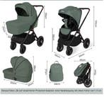 3-in-1 Kinderwagen met I-Size Autostoel en Aluminium Frame, Verzenden, Nieuw