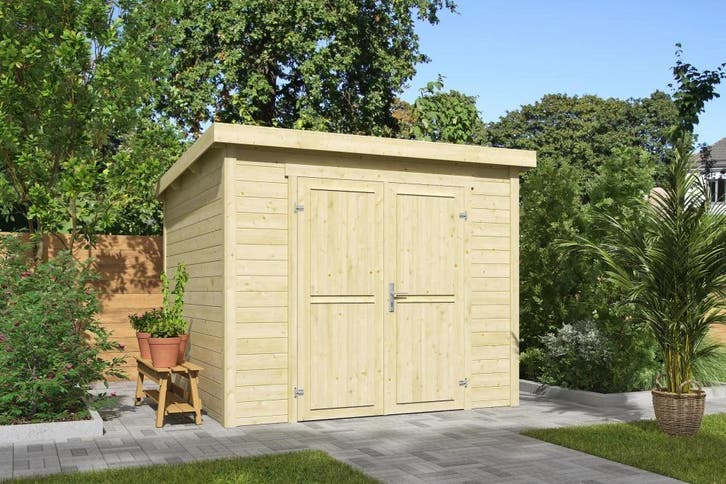 Outdoor Life Blokhut Mila 250 x 250 cm, Tuin en Terras, Tuinhuizen