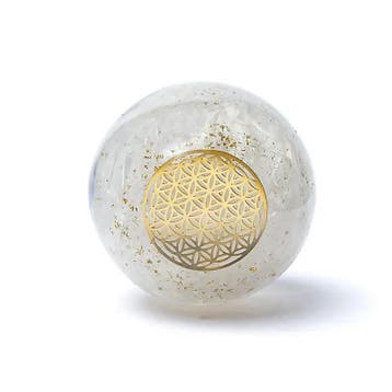 Orgoniet bol Seleniet Bloem des Levens ±5.5cm, Sport en Fitness, Ophalen of Verzenden, Nieuw