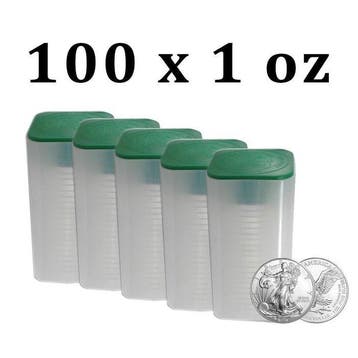 Verenigde Staten. 1 Dollar 100 x 1 oz $1 USD American Silver