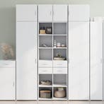 vidaXL Opbergkast 70x42,5x225 cm bewerkt hout wit, Minder dan 50 cm, Nieuw, Overige houtsoorten, 50 tot 75 cm