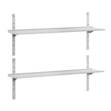 GGM Gastro | Dubbele RVS wandplank ECO - 1800x400mm |, Verzenden, Nieuw in verpakking, RVS Meubilair