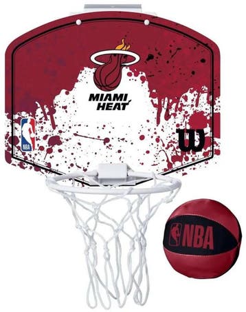 Wilson Team Mini Hoop Nba Heat Set Met Bal En Mini Basket..., Verzenden, Nieuw