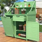 Houten Gereedschapsschuur met Werkblad – 154 cm, Tuin en Terras, Verzenden, Nieuw